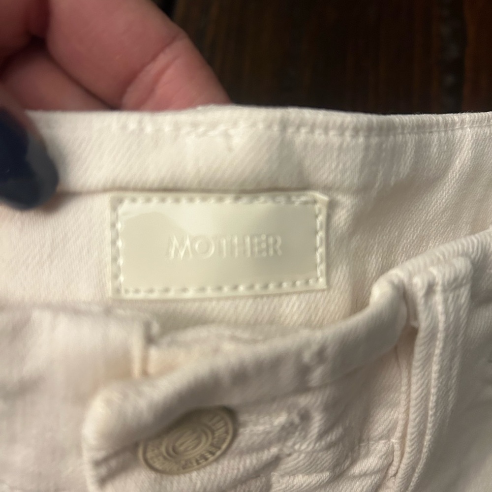 MOTHER Patch Pocket Private Ankle Fray Jeans